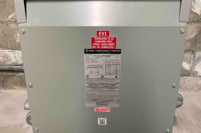 Step Down Transformer for a New EV Installation